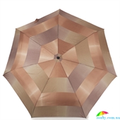 Зонт женский облегченный автомат HAPPY RAIN (ХЕППИ РЭЙН) U46855-4 коричневый, полный автомат, полоска
