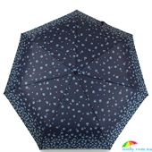 Зонт женский облегченный автомат HAPPY RAIN (ХЕППИ РЭЙН) U46854-3 синий, полный автомат, цветы