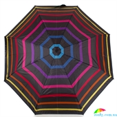 Зонт женский полуавтомат HAPPY RAIN (ХЕППИ РЭЙН) U42272-3 черный, полуавтомат, полоска