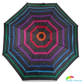 Зонт женский полуавтомат HAPPY RAIN (ХЕППИ РЭЙН) U42272-4 черный, полуавтомат, полоска