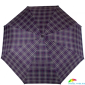 Зонт женский компактный механический HAPPY RAIN (ХЕППИ РЭЙН) U42659-1 синий, механический, клетка