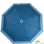 Зонт женский автомат DOPPLER (ДОППЛЕР), коллекция DERBY (ДЭРБИ) DOP7440265PU-3 бирюзовый, полный автомат, горох
