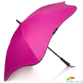 Противоштормовой зонт-трость женский механический BLUNT (БЛАНТ) Bl-lite-plus-pink розовый, механический, однотонный