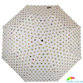 Зонт женский полуавтомат HAPPY RAIN (ХЕППИ РЭЙН) U42276-2 белый, полуавтомат, абстракция