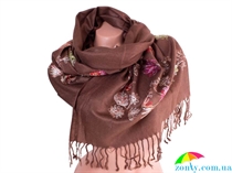 Женский шерстяной шарф 166 на 63 см ETERNO (ЭТЕРНО) ES0206-7-brown коричневый, шерсть