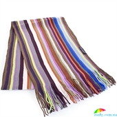 Шарф мужской шерстянной в стиле Paul Smith 166*25 см BAOSIDI (БАОСИДИ) DC183-403 коричневый, шерсть