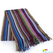 Шарф мужской шерстянной в стиле Paul Smith 164*25 см BAOSIDI (БАОСИДИ) DC183-405 зеленый, шерсть
