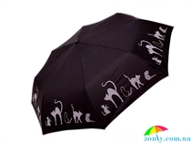Зонт женский автомат DOPPLER (ДОППЛЕР) DOP7441465C-black черный, полный автомат