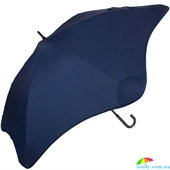 Противоштормовой зонт-трость женский механический BLUNT (БЛАНТ) Bl-lite-3-navy-blue синий, механический, однотонный