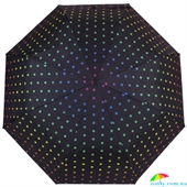 Зонт женский полуавтомат HAPPY RAIN (ХЕППИ РЭЙН) U42278-2 черный, горох