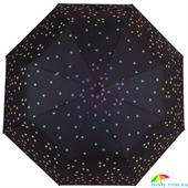 Зонт женский полуавтомат HAPPY RAIN (ХЕППИ РЭЙН) U42278-4 черный, горох