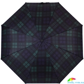 Зонт женский компактный механический HAPPY RAIN (ХЕППИ РЭЙН) U42659-6 зеленый, клетка