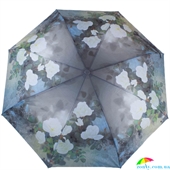 Зонт женский автомат MAGIC RAIN (МЭДЖИК РЕЙН) ZMR7231-1 серый, цветы