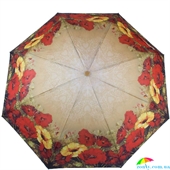 Зонт женский автомат MAGIC RAIN (МЭДЖИК РЕЙН) ZMR7231-2 бежевый, цветы