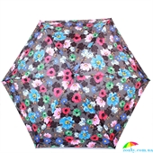 Зонт женский механический компактный облегченный FULTON (ФУЛТОН) FULL501-Colour-burst-flor черный, цветы