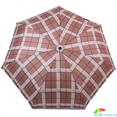 Зонт женский автомат HAPPY RAIN (ХЕППИ РЭЙН) U46859-7 бежевый, клетка