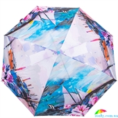 Зонт женский автомат MAGIC RAIN (МЭДЖИК РЕЙН) ZMR7251-17 синий, абстракция