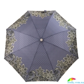 Зонт женский механический компактный облегченный ART RAIN (АРТ РЕЙН) ZAR5316-1 синий, абстракция