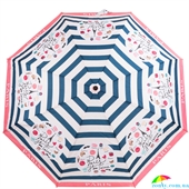 Зонт женский компактный  автомат ART RAIN (АРТ РЕЙН) ZAR4916-45 белый, абстракция