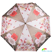 Зонт женский полуавтомат MAGIC RAIN (МЭДЖИК РЕЙН) ZMR4232-6 розовый, цветы