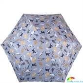 Зонт женский механический компактный облегченный MAGIC RAIN (МЭДЖИК РЕЙН) ZMR53241-53 серый, животные