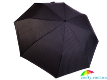 Зонт мужской HAPPY RAIN (ХЕППИ РЭЙН) PU79768-grey-polosa серый, полуавтомат, абстракция