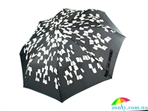 Зонт женский RAINY DAYS (РЕЙНИ ДЕЙС) U72255-black-white полуавтомат, абстракция