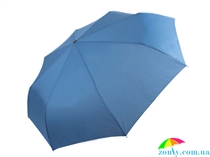 Зонт женский автомат RAINY DAYS (РЕЙНИ ДЕЙС) U76851-blue голубой, полный автомат, однотонный