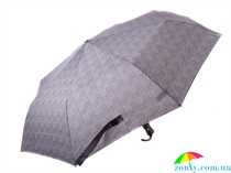 Зонт мужской автомат RAINY DAYS (РЕЙНИ ДЕЙС) U76868-shotladka серый, полный автомат, клетка
