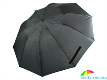 Зонт мужской HAPPY RAIN (ХЕППИ РЭЙН) U79367-black-1 черный, полуавтомат, однотонный