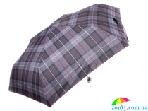 Зонт мужской механический компактный облегченный HAPPY RAIN U63959-grey-kletka серый, механический, клетка