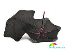 Противоштормовой зонт-трость женский механический BLUNT (БЛАНТ) Bl-mini-plus-pink черный, механический, абстракция