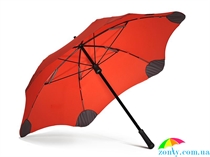 Противоштормовой зонт-трость женский механический BLUNT (БЛАНТ) Bl-mini-red красный, механический, однотонный