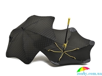Противоштормовой зонт-трость женский механический BLUNT (БЛАНТ) Bl-mini-plus-yellow черный, механический, абстракция