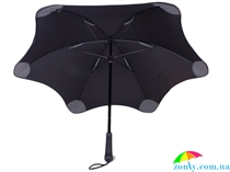 Противоштормовой зонт-трость мужской механический BLUNT (БЛАНТ) Bl-lite-2-black черный, механический, однотонный