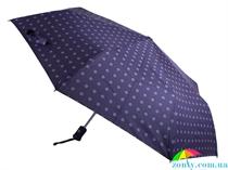 Зонт мужской RAINY DAYS (РЕЙНИ ДЕЙС) U76868-navy-krug черный, полный автомат, горох