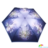 Зонт женский облегченный компактный механический ZEST (ЗЕСТ) Z255155-25 фиолетовый, механический, города