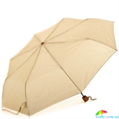 Эко-зонт женский механический компактный облегченный FARE (ФАРЕ) FARE5099-beige бежевый, механический, однотонный
