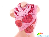 Шарф женский крепдешиновый 158*50 см ETERNO (ЭТЭРНО) ES0107-18-pink розовый, крепдешин