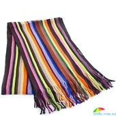 Шарф мужской шерстяной в стиле Paul Smith 164*25 см BAOSIDI (БАОСИДИ) DC183-5 коричневый, шерсть