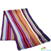 Шарф мужской шерстяной в стиле Paul Smith 164*24 см BAOSIDI (БАОСИДИ) DC183-6 фиолетовый, шерсть