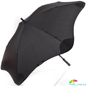 Противоштормовой зонт-трость мужской механический BLUNT (БЛАНТ) Bl-mini-black черный, механический, однотонный