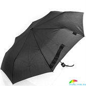 Зонт мужской механический облегченный компактный DOPPLER (ДОППЛЕР) DOP726167-1 черный, механический, однотонный
